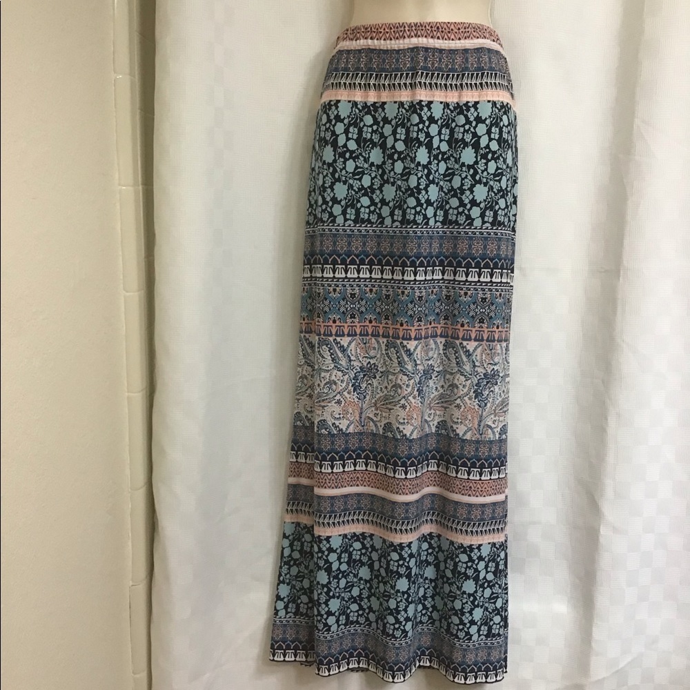 Multi colored maxi skirt